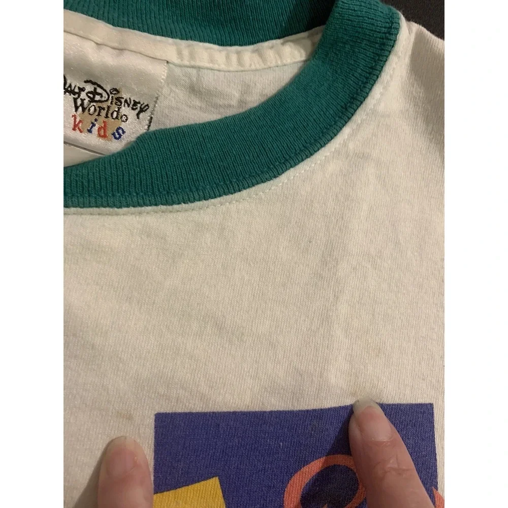 Vintage Walt Disney World Kids Large 10/12 Made In USA Cropped